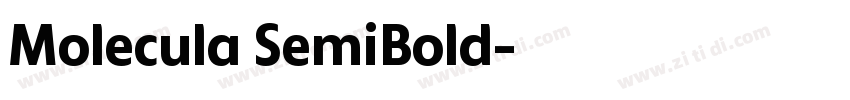 Molecula SemiBold字体转换
